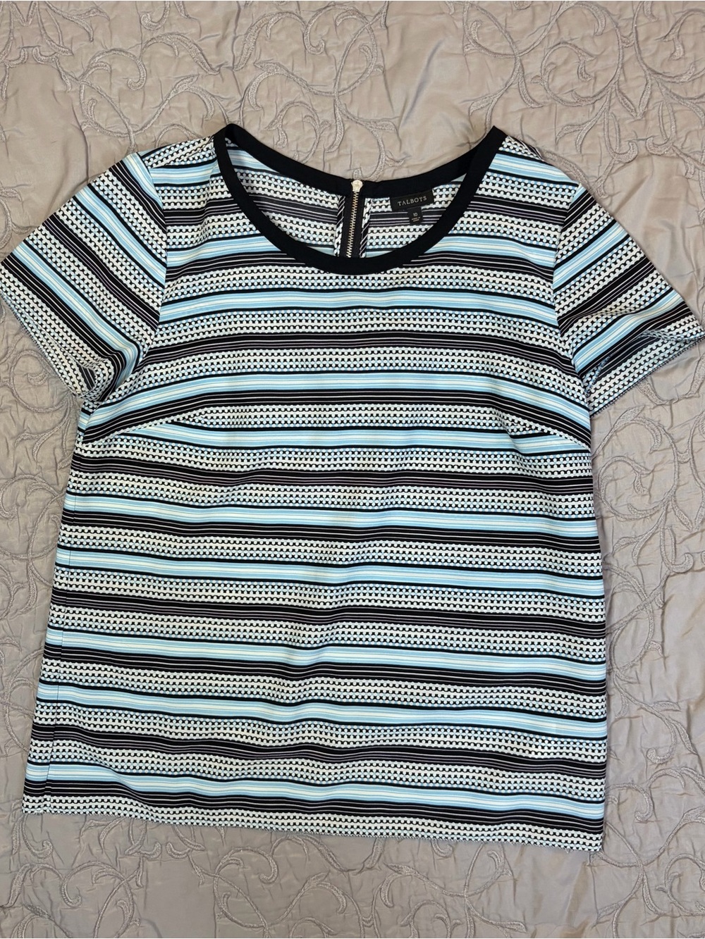 Lot Of 4 Women’s Medium 10 Blouses Polyester Loft Talbots Gap Workwear Shirts - Picture 8 of 13